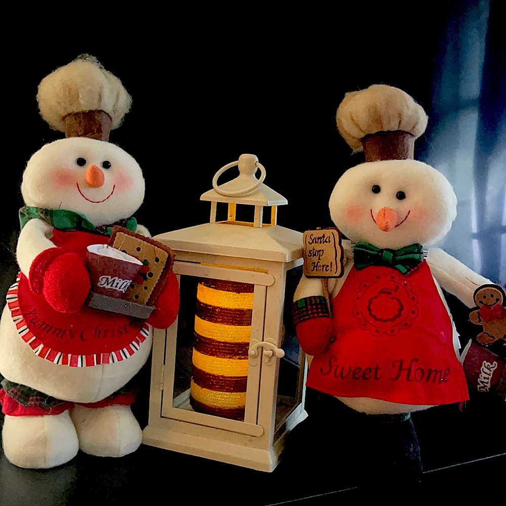 Adorable Christmas decor comes with all in picture. No flaws. Candle is battery.